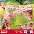 Taie d&#39;oreiller imprimée en gros de girafe de microfibre imprimée par 3D